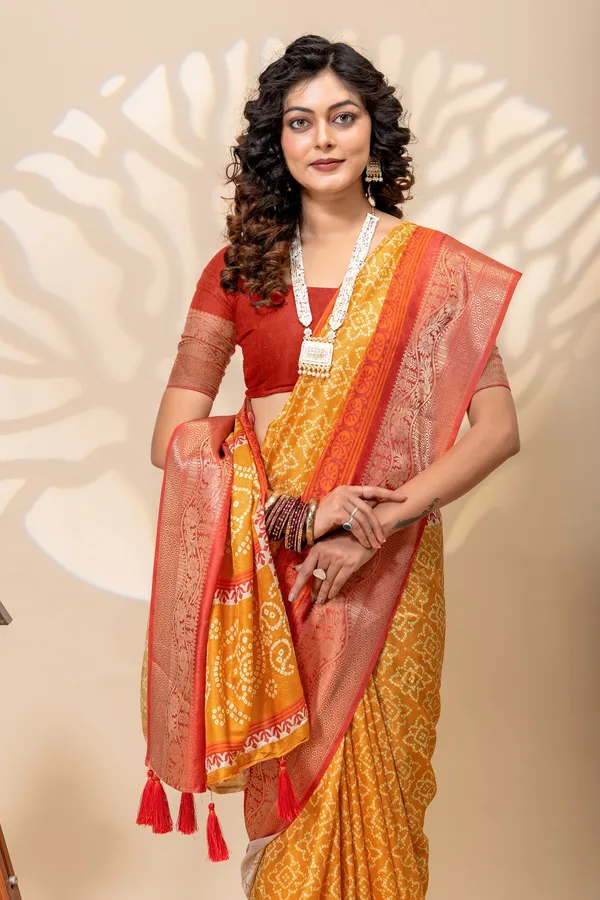 Premium_Moss_Silk_Bandhani_Digital_Print_Saree