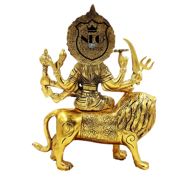 NEO_CLASSIC_Aluminium_Durga_Maa_Idol_|_Navratri_Decorative_Goddess_Durga_Murti_for_Mandir,_Home_Temple_&_Door_Décor_|_Spiritual_Pooja_Showpiece_(Pack_of_1)