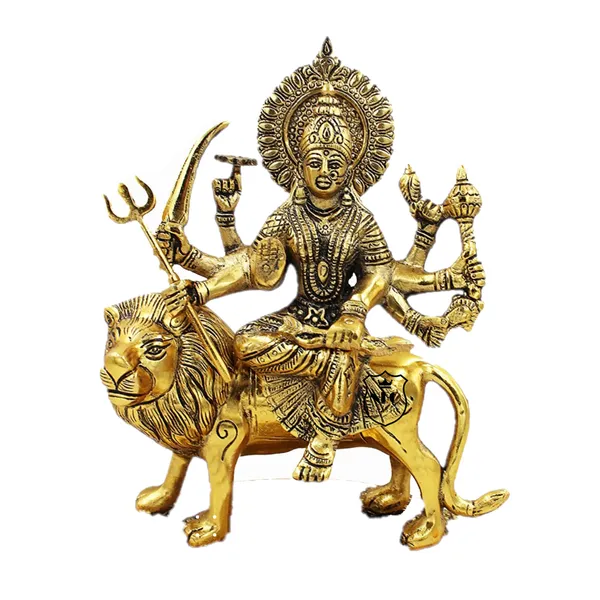NEO_CLASSIC_Aluminium_Durga_Maa_Idol_|_Navratri_Decorative_Goddess_Durga_Murti_for_Mandir,_Home_Temple_&_Door_Décor_|_Spiritual_Pooja_Showpiece_(Pack_of_1)