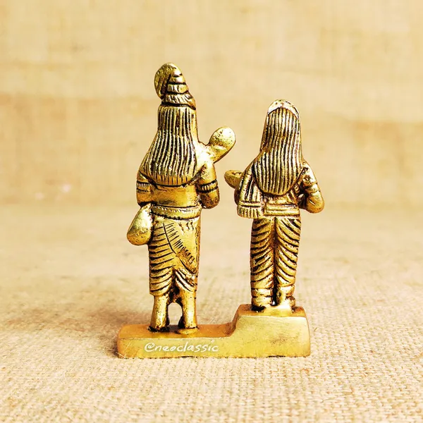 NEO_CLASSIC_Shiva_Annapurna_Brass_Idol_|_Shiv_Parvati_Murti_for_Home_Temple,_Pooja_&_Spiritual_Décor_|_Religious_Brass_Statue_for_Mandir_&_Gifting_|_3.1_Inch