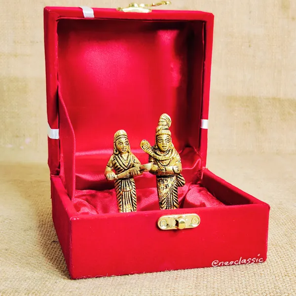 NEO_CLASSIC_Shiva_Annapurna_Brass_Idol_|_Shiv_Parvati_Murti_for_Home_Temple,_Pooja_&_Spiritual_Décor_|_Religious_Brass_Statue_for_Mandir_&_Gifting_|_3.1_Inch