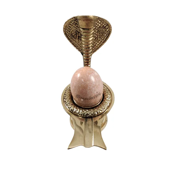 NEO_CLASSIC_Shivling_Orange_with_Sheshnag_Jalheri_Stand_5_Inch