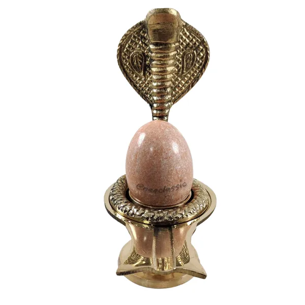 NEO_CLASSIC_Shivling_Orange_with_Sheshnag_Jalheri_Stand_5_Inch