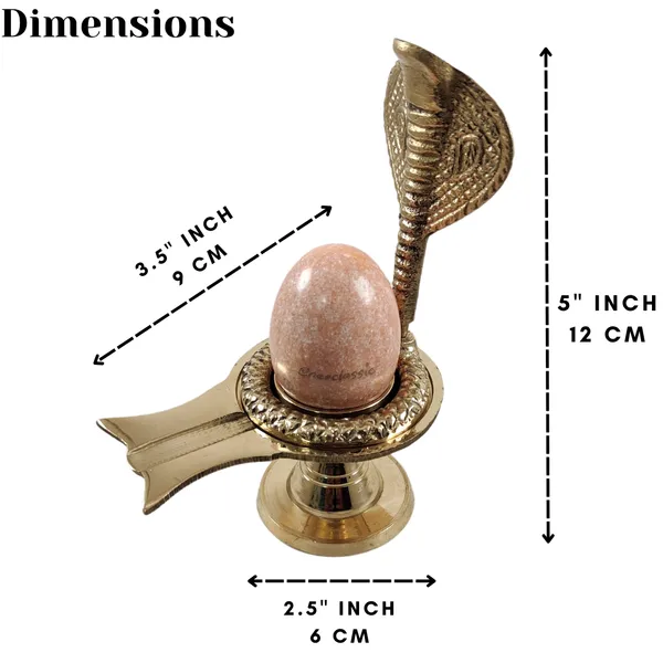 NEO_CLASSIC_Shivling_Orange_with_Sheshnag_Jalheri_Stand_5_Inch