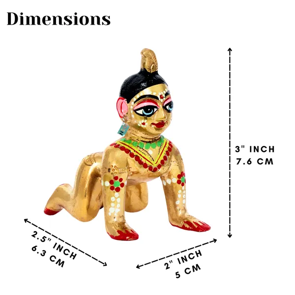 NEO_CLASSIC_Radha_Rani_Bal_Kishori_Idol_with_Brass_Laddu_|_Hand_Painted_Baby_Radha_Statue_for_Home_Temple,_Pooja_&_Spiritual_Décor_|_Size_No._3_(2–3_Inch)