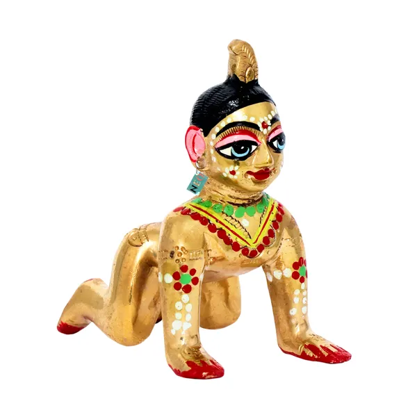 NEO_CLASSIC_Radha_Rani_Bal_Kishori_Idol_with_Brass_Laddu_|_Hand_Painted_Baby_Radha_Statue_for_Home_Temple,_Pooja_&_Spiritual_Décor_|_Size_No._3_(2–3_Inch)