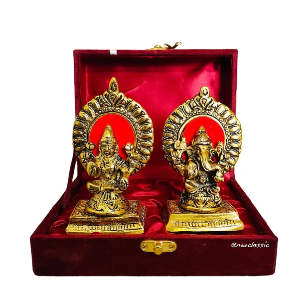 NEO_CLASSIC_Laxmi_Ganesh_Metal_Idol_with_Red_Velvet_Box_–_Diwali_Pooja_Murti_for_Home_Mandir