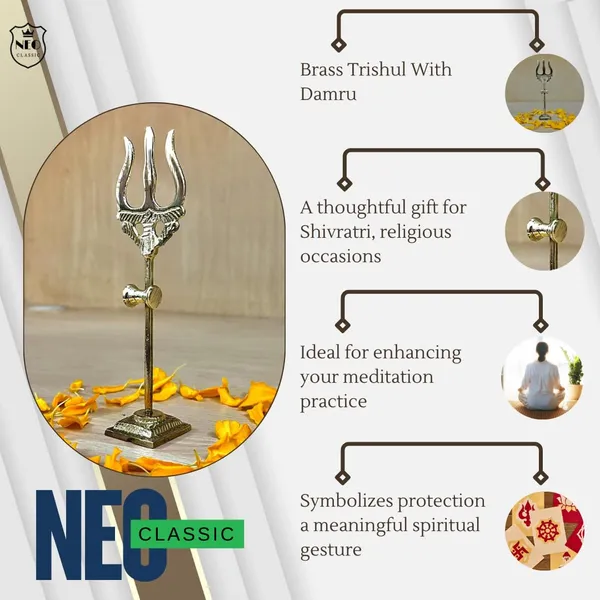 NEO_CLASSIC_Shiva_Trishul_with_Damru_on_Stand_|_Brass_Finish_Traditional_Trident_for_Home_Temple,_Pooja_Room_&_Spiritual_Décor_|_5_Inch