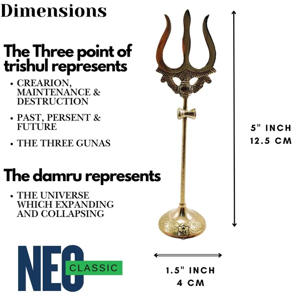 NEO_CLASSIC_Brass_Trishul_with_Damru_on_Stand_–_Traditional_Pooja_Decor_for_Home_Temple_(5_Inch)