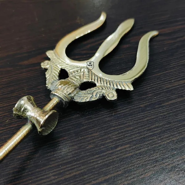 NEO_CLASSIC_Brass_Trishul_with_Damru_on_Stand_–_Traditional_Pooja_Decor_for_Home_Temple_(5_Inch)