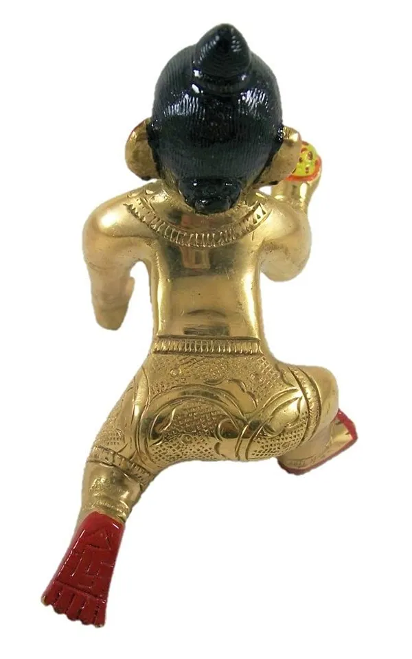 NEO_CLASSIC_Ashtadhatu_Brass_Laddu_Gopal_Idol_No._3_|_Hand_Painted_Bal_Gopal_Ji_Murti_for_Home_Temple,_Janmashtami_&_Daily_Pooja_|_Height_3.5_Inch