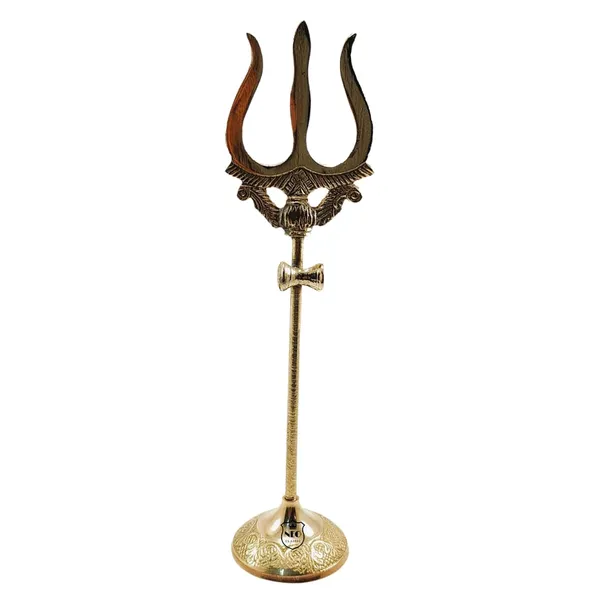 NEO_CLASSIC_Brass_Trishul_with_Damru_on_Stand_–_10_Inch_Shiv_Trident_for_Pooja_&_Home_Temple