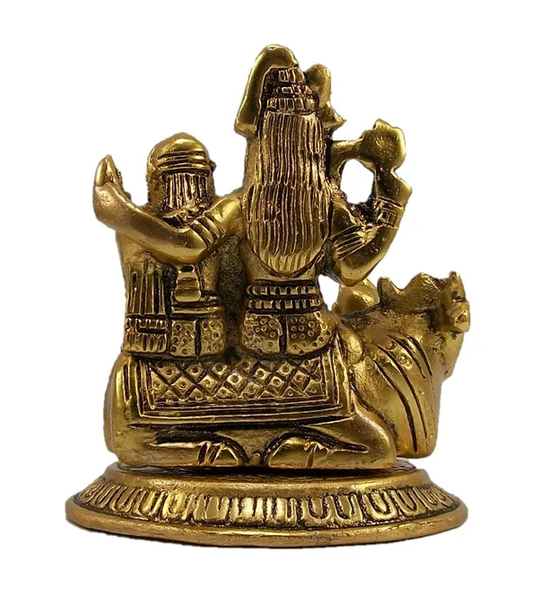 NEO_CLASSIC_Shiv_Parivar_Idol_–_Shiva_Parvati_Ganesh_Kartik_on_Nandi_(4_Inch_Metal_Murti)