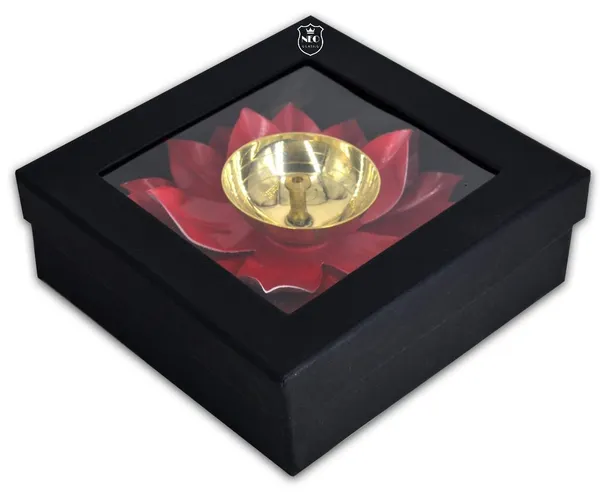 NEO_CLASSIC_Brass_Lotus_Diya_–_Kamal_Deepak_for_Puja_&_Diwali_(Pink,_6_Inch)