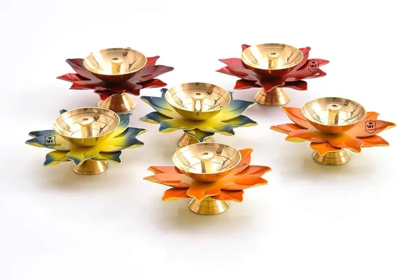 Lotus_Design_Set_Of_6_Brass_Oil_Lamps_Elegant_Deepak_For_Pooja_Navaratri_Diwali_Corporate_Gifting