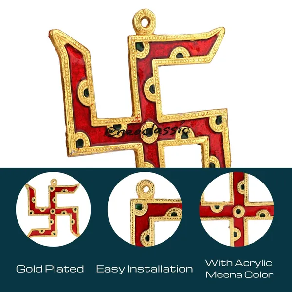 NEO_CLASSIC_Metal_Swastik_for_Door_Entrance_|_Vastu_Wall_Hanging_for_Home_|_Welcome_Main_Door_Decoration_|_Spiritual_&_Decorative_Wall_Décor