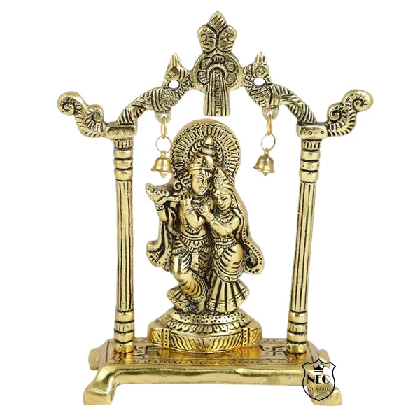 NEO_CLASSIC_Radha_Krishna_Idol_with_Flute_&_Moor_–_Decorative_Murti_for_Janmashtami_&_Home_Temple