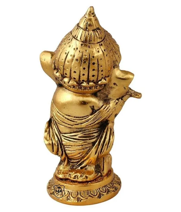 NEO_CLASSIC_Bansuri_Ganesh_Idol_|_Gold_Plated_Lord_Ganesha_Playing_Flute_Statue_|_Decorative_Showpiece_for_Home,_Temple_&_Office_|_Height_6_Inch