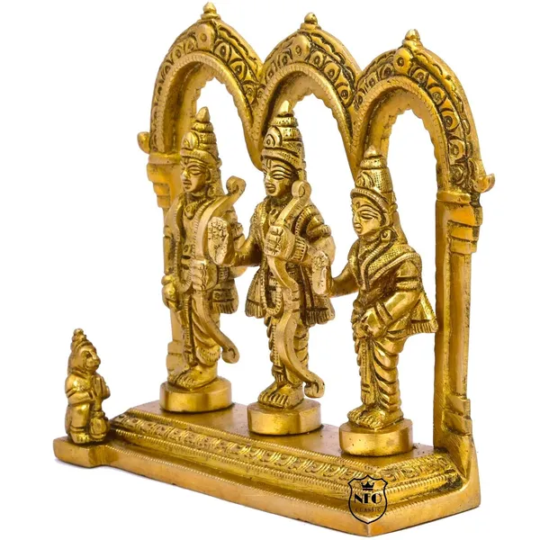 NEO_CLASSIC_Ram_Darbar_Idol_–_Ram_Sita_Laxman_Hanuman_Statue_for_Puja_Room_(Mandap_Small)