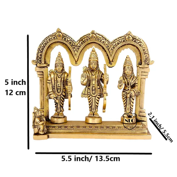 NEO_CLASSIC_Ram_Darbar_Idol_–_Ram_Sita_Laxman_Hanuman_Statue_for_Puja_Room_(Mandap_Small)