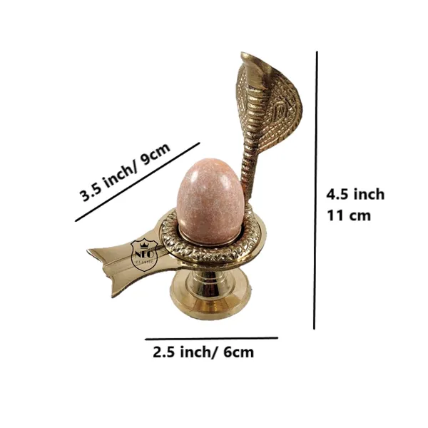 NEO_CLASSIC_Shivling_with_Sheshnag_Jalheri_4.5_Inch_|_Orange_Shivling_with_Stand_|_Decorative_Shivling_for_Pooja,_Temple_&_Home_Decor