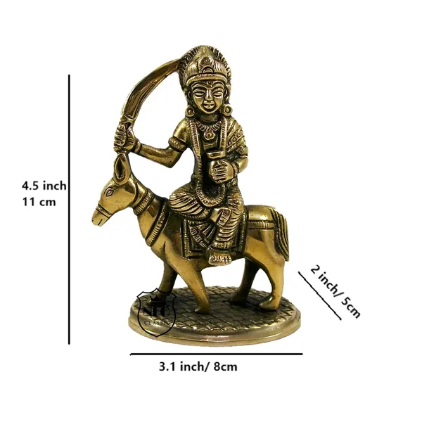 NEO_CLASSIC_Sheetla_Mata_Idol_for_Puja_|_Brass_Shitla_Mata_Murti_with_Heavy_Base_|_Traditional_Hindu_Goddess_Statue_for_Home_Temple_&_Gift