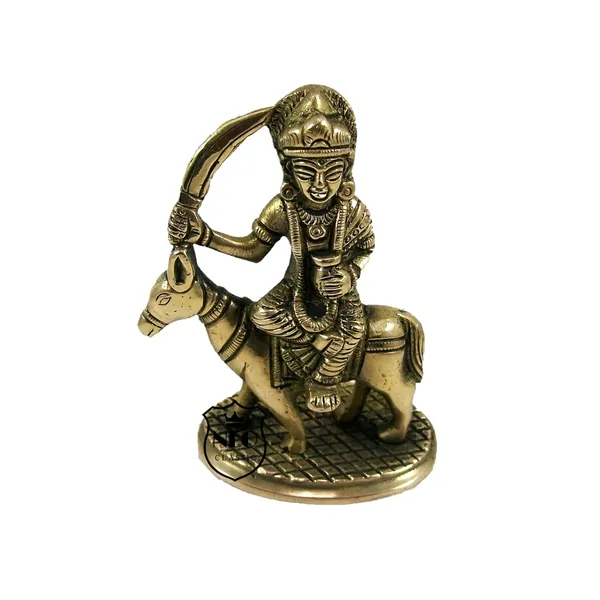 NEO_CLASSIC_Sheetla_Mata_Idol_for_Puja_|_Brass_Shitla_Mata_Murti_with_Heavy_Base_|_Traditional_Hindu_Goddess_Statue_for_Home_Temple_&_Gift