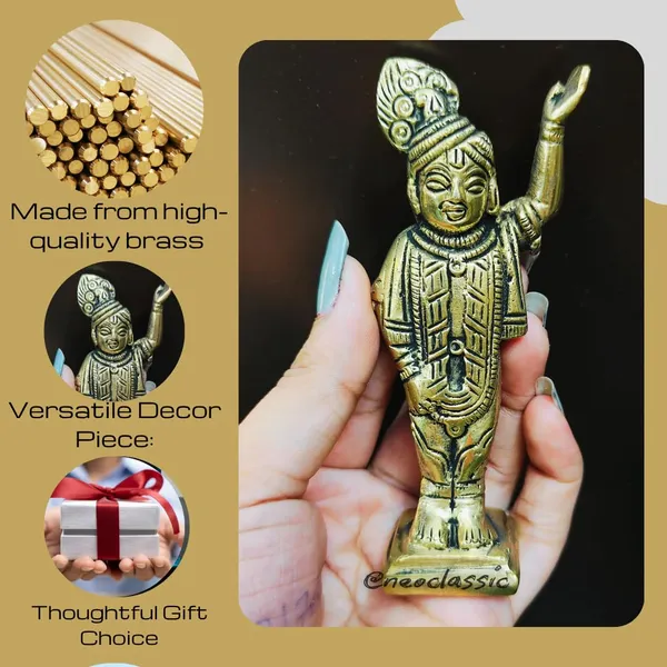 NEO_CLASSIC_Brass_Shrinath_Ji_Statue_Dwarkadhish_Bhagwan_Lord_Krishna_Idol