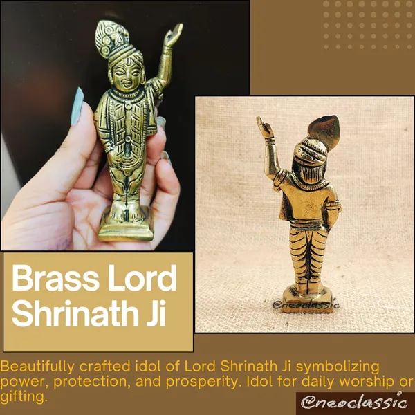 NEO_CLASSIC_Brass_Shrinath_Ji_Statue_Dwarkadhish_Bhagwan_Lord_Krishna_Idol