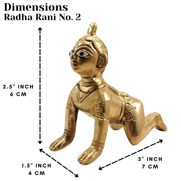 NEO_CLASSIC_Brass_Balika_Radha_Rani_Idol_|_Metal_Radha_Ji_Murti_for_Pooja_Room,_Home_Temple_&_Spiritual_Decor_|_Gold_Finish_(Standard,_No._2)