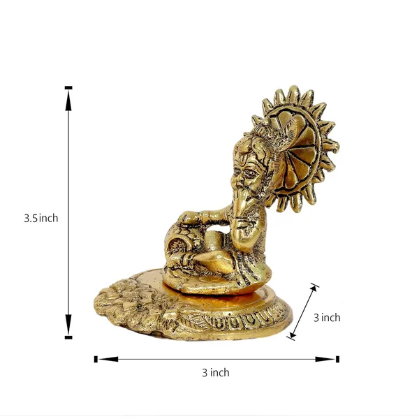 NEO_CLASSIC_Metal_Bal_Gopal_Krishna_Idol_Eating_Makhan_|_Laddu_Gopal_Murti_Gold_Finish_with_Round_Base_|_Pooja_Idol_for_Home_Temple,_Janmashtami_Decoration_&_Gift_Item