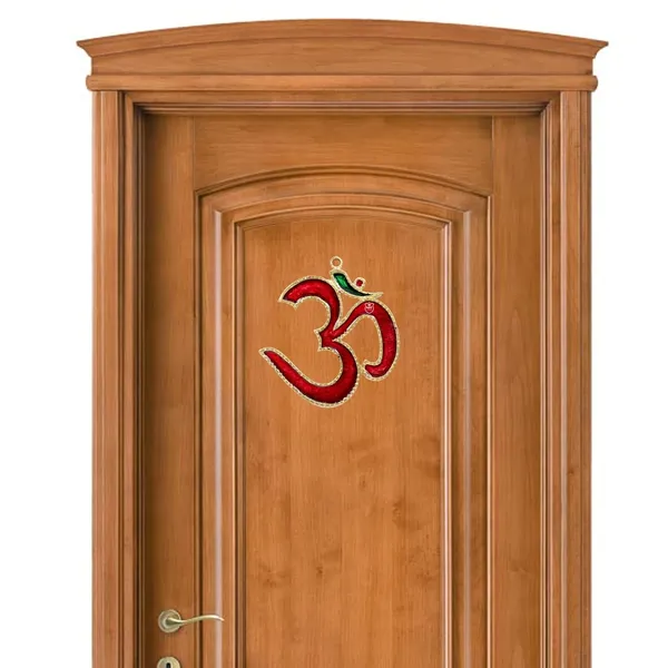 Om_Sign_Statue_I_Om_Wall_Hanging_Sculpture_I_Vastu_Goodluck_Pooja_Idols_Home_Decor_Red_6_5_Inch