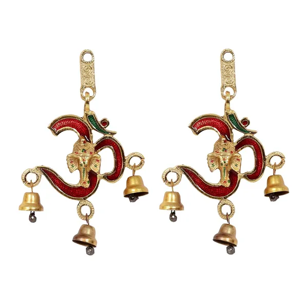 NEO_CLASSIC_Om_Wall_Hanging_Latkan_|_Om_Sign_Statue_Sculpture_|_Vastu_Goodluck_Pooja_Idol_|_Home_Decor_Om_Totan_Set_for_Entrance,_Mandir_&_Wall_Decoration