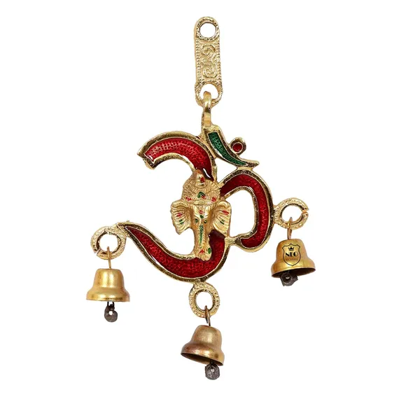 NEO_CLASSIC_Om_Wall_Hanging_Latkan_|_Om_Sign_Statue_Sculpture_|_Vastu_Goodluck_Pooja_Idol_|_Home_Decor_Om_Totan_Set_for_Entrance,_Mandir_&_Wall_Decoration