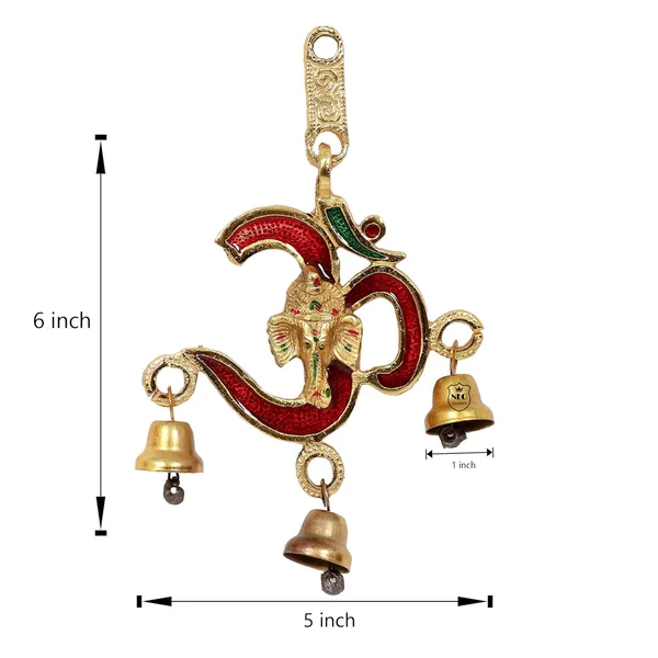 NEO_CLASSIC_Om_Wall_Hanging_Latkan_|_Om_Sign_Statue_Sculpture_|_Vastu_Goodluck_Pooja_Idol_|_Home_Decor_Om_Totan_Set_for_Entrance,_Mandir_&_Wall_Decoration