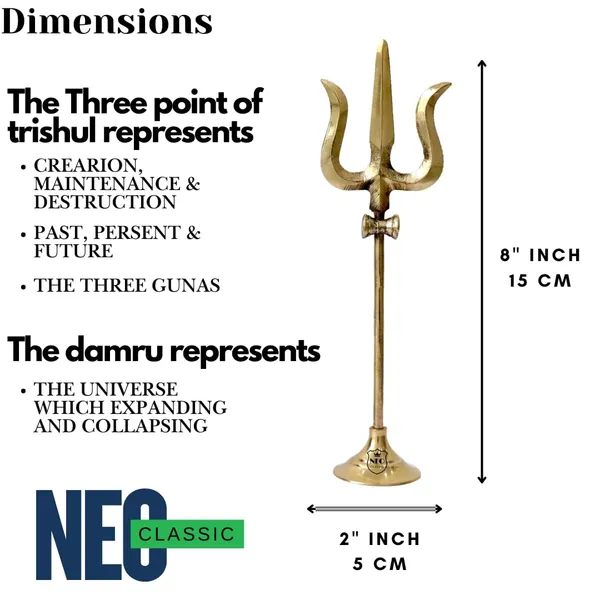 NEO_CLASSIC_Brass_Lord_Shiva_Trishul_with_Damru_on_Stand_|_Traditional_Hindu_Trident_Idol_for_Pooja_Room,_Mandir_&_Temple_Décor_|_8_Inch