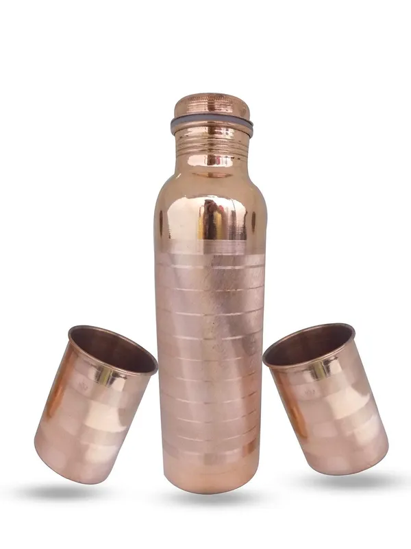 Copper_Water_Bottle_Set_For_900_Ml_With_2_Glasses_Tumblers_Pure_Copper_Handcrafted_Joint_Free_Leak_Proof_Travel_Purpose_And_For_Ayurvedic_Health_Benefits