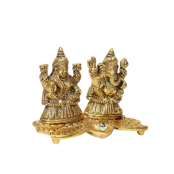 NEO_CLASSIC_Laxmi_Ganesh_with_Deepak_–_Decorative_Religious_Showpiece_for_Home_Temple