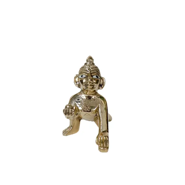 NEO_CLASSIC_Brass_Laddu_Gopal_Idol_No._1_|_Beautiful_Thakur_Ji_Murti_for_Home_Temple,_Janmashtami_&_Daily_Pooja_|_Handcrafted_Brass_Bal_Gopal_Statue