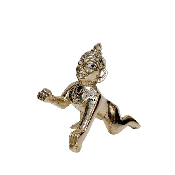 NEO_CLASSIC_Brass_Laddu_Gopal_Idol_No._1_|_Beautiful_Thakur_Ji_Murti_for_Home_Temple,_Janmashtami_&_Daily_Pooja_|_Handcrafted_Brass_Bal_Gopal_Statue