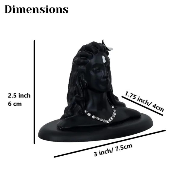NEO_CLASSIC_Adiyogi_Shiva_Statue_for_Car_Dashboard_|_Lord_Shiva_Metal_Showpiece_for_Home_Décor,_Office_Desk_&_Spiritual_Gifting_|_Black_Finish_|_2.5_Inch
