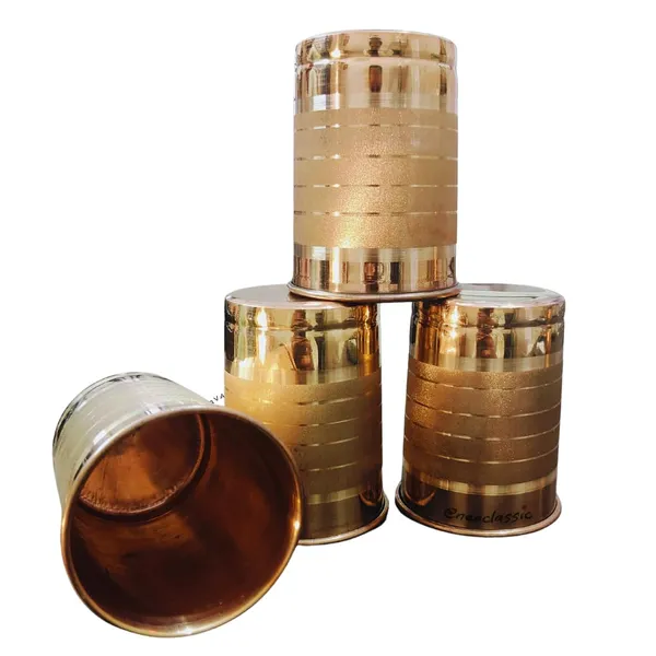 NEO_CLASSIC_Pure_Copper_Glass_Set_of_4_|_300_ML_Traditional_Copper_Tumbler_for_Home,_Restaurant,_Office,_Yoga_&_Daily_Use