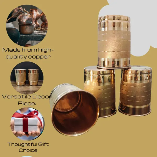 NEO_CLASSIC_Pure_Copper_Glass_Set_of_4_|_300_ML_Traditional_Copper_Tumbler_for_Home,_Restaurant,_Office,_Yoga_&_Daily_Use