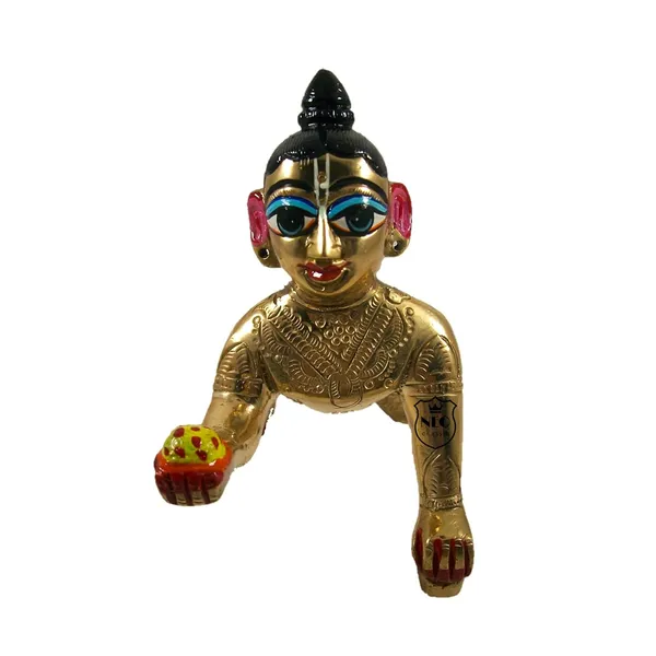 NEO_CLASSIC_Laddu_Gopal_Ashtadhatu_Brass_Idol_|_Handcrafted_Laddu_Gopal_Ji_Murti_for_Pooja_Ghar,_Home_Temple_&_Decor_(Height_4.5_Inch,_No._6)