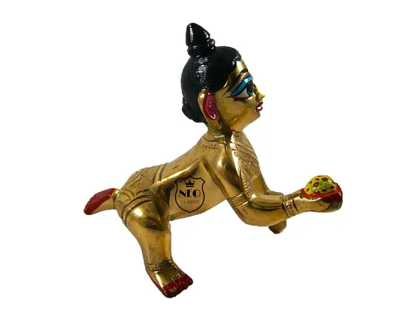 NEO_CLASSIC_Laddu_Gopal_Ashtadhatu_Brass_Idol_|_Handcrafted_Laddu_Gopal_Ji_Murti_for_Pooja_Ghar,_Home_Temple_&_Decor_(Height_4.5_Inch,_No._6)