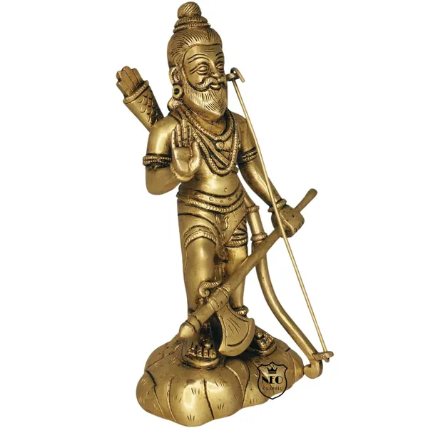 NEO_CLASSIC_Brass_Parshuram_Murti_|_Handcrafted_Lord_Parshuram_Idol_for_Home_Temple,_Pooja_Room,_Mandir_&_Religious_Décor