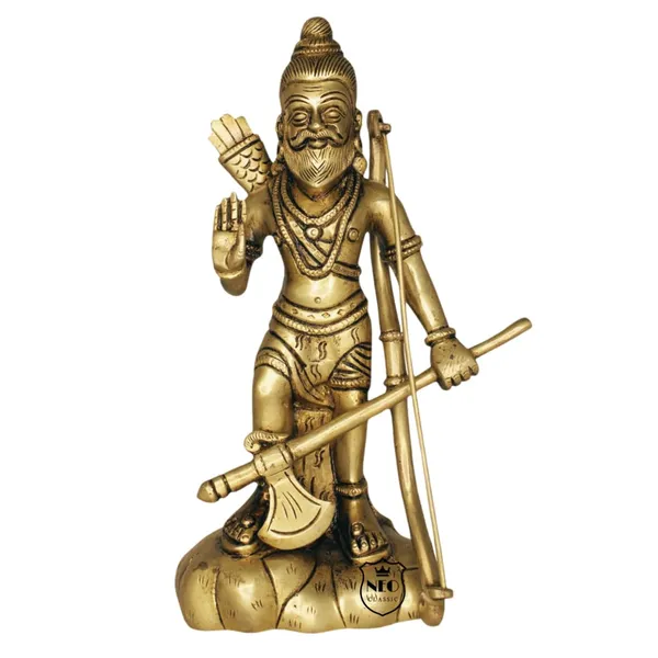NEO_CLASSIC_Brass_Parshuram_Murti_|_Handcrafted_Lord_Parshuram_Idol_for_Home_Temple,_Pooja_Room,_Mandir_&_Religious_Décor