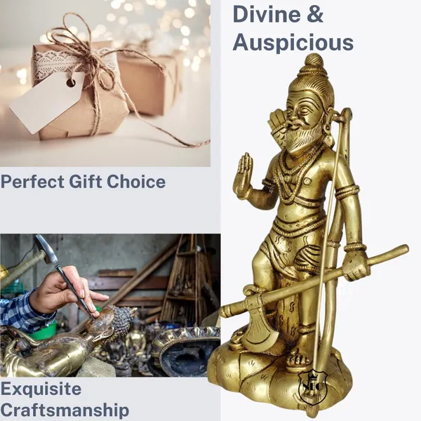 NEO_CLASSIC_Brass_Parshuram_Murti_|_Handcrafted_Lord_Parshuram_Idol_for_Home_Temple,_Pooja_Room,_Mandir_&_Religious_Décor