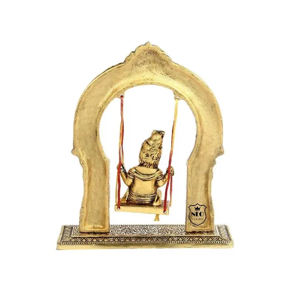 Gopal_Jhula_Oxidized_Gold_Plated_I_Bal_Gopal_Jhula_I_Return_Gifts_For_Baby_Shower_I_Pooja_Room_I_Gopal_Swing_Jhula