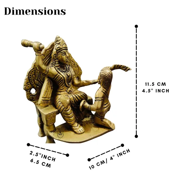 NEO_CLASSIC_Baglamukhi_Mata_Brass_Idol_|_Sitting_Bagla_Mukhi_Maa_Murti_for_Home_Temple,_Office_&_Pooja_Room_|_Handcrafted_Brass_Religious_Statue_|_Height_4.5_Inch